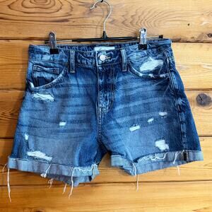 KanCan Blue Distressed Jean Shorts Size 26